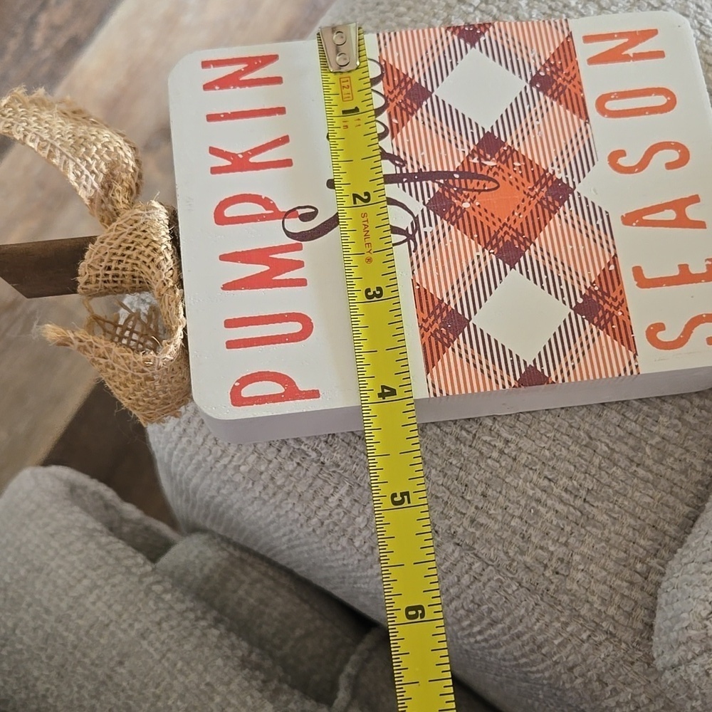 Pumpkin Spice Plaque - Red and Cream. Fall VIBES DECOR ππππ - Picture 4 of 4